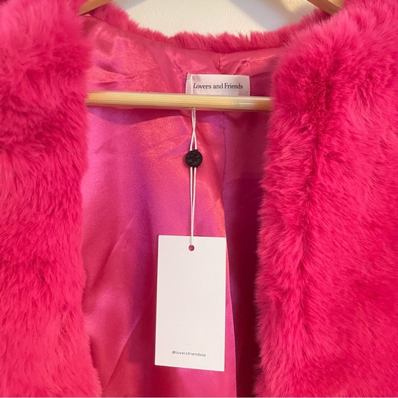 NWT Lovers + Friends Zoe Faux Fur Coat - Picture 10 of 14